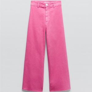 BRAND NEW NEVER WORN Pink ZARA marine jeans